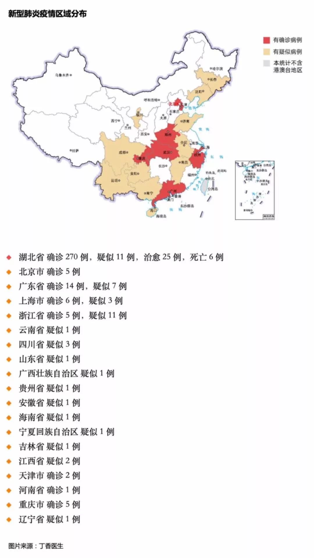 疫情地图五种颜色及其代表意义