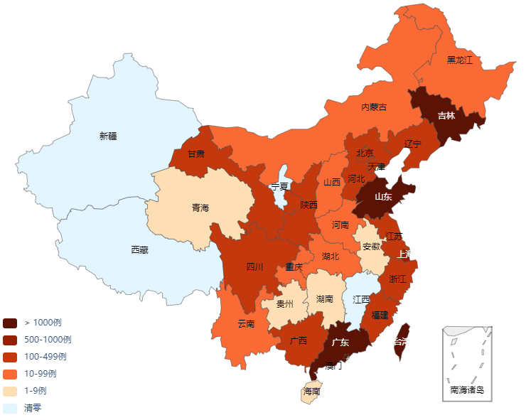 全国疫情地图最新分布图及其影响分析