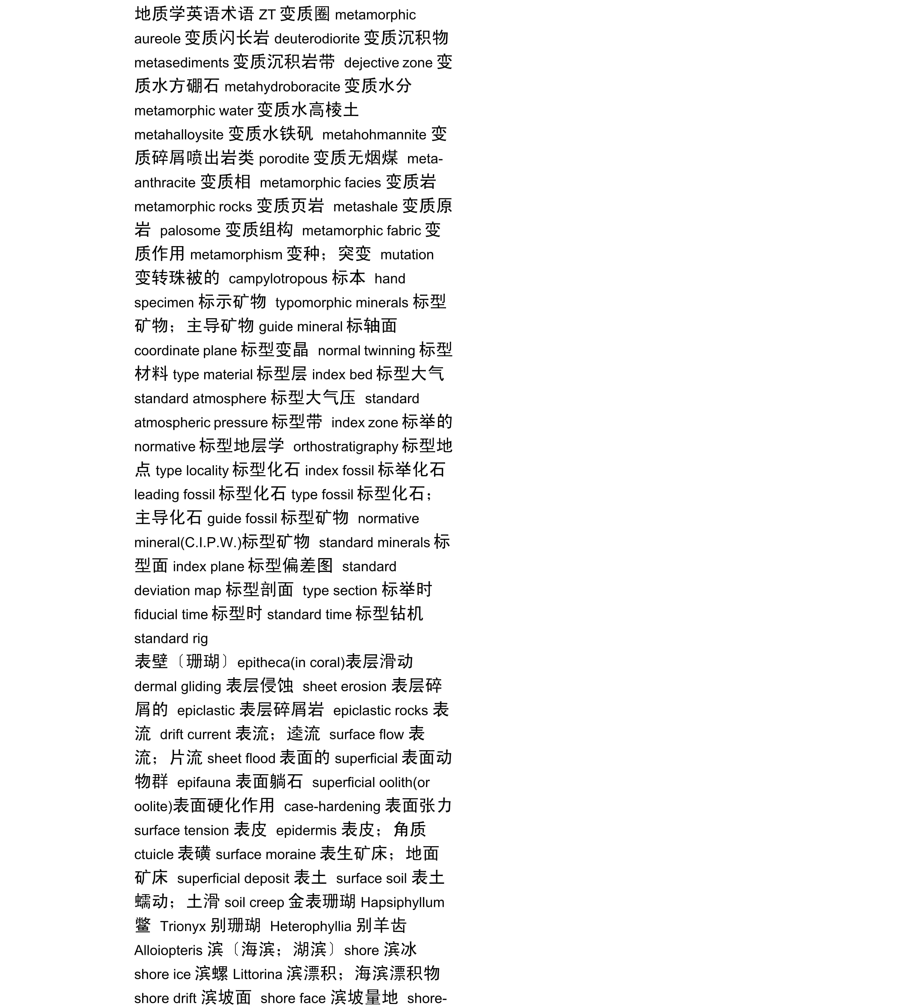 地方术语简介