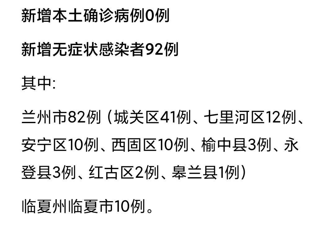 甘肃兰州疫情最新动态及其地域影响