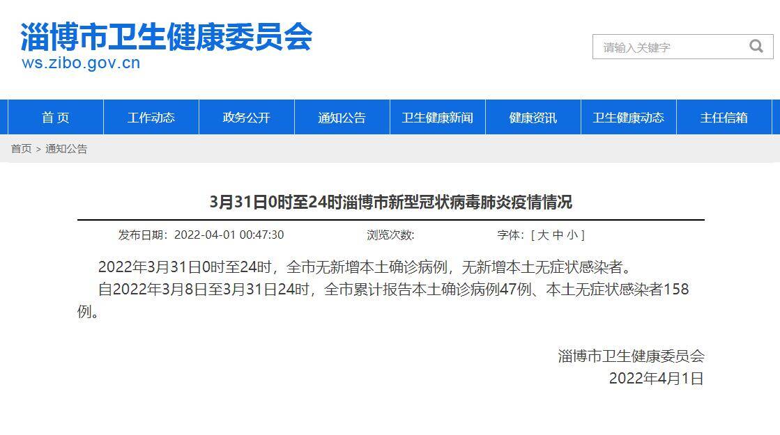 淄博疫情现状分析
