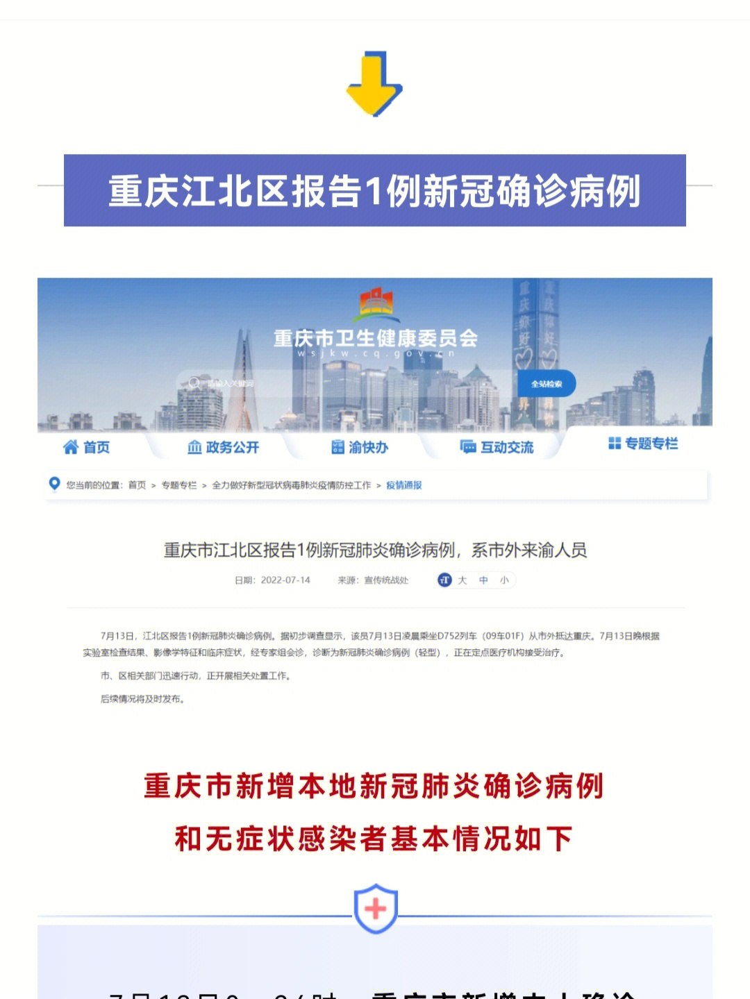 渝北疫情轨迹动态分析与最新进展