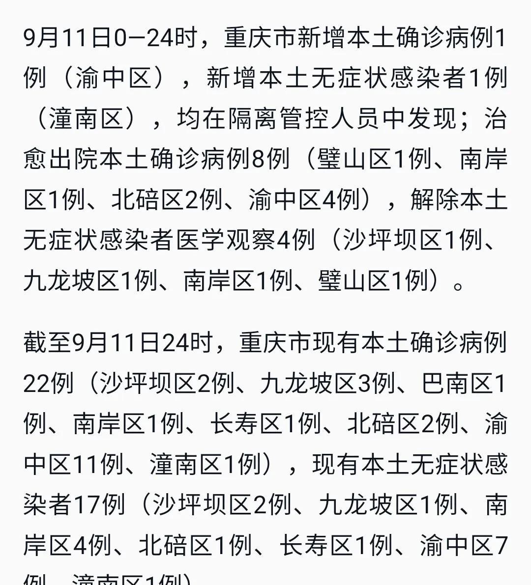 重庆疫情最新概览