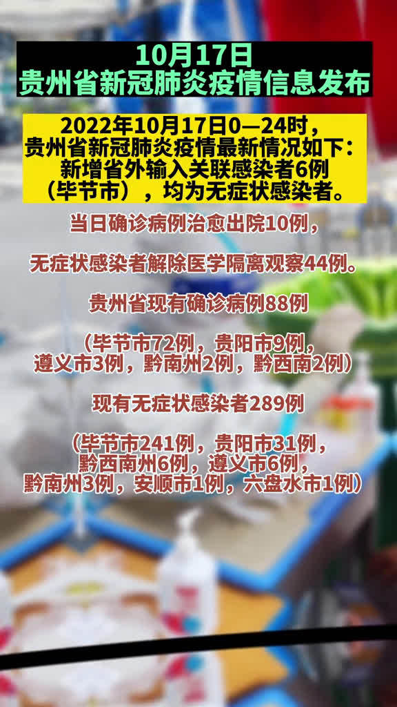贵州疫情最新新增病例情况更新