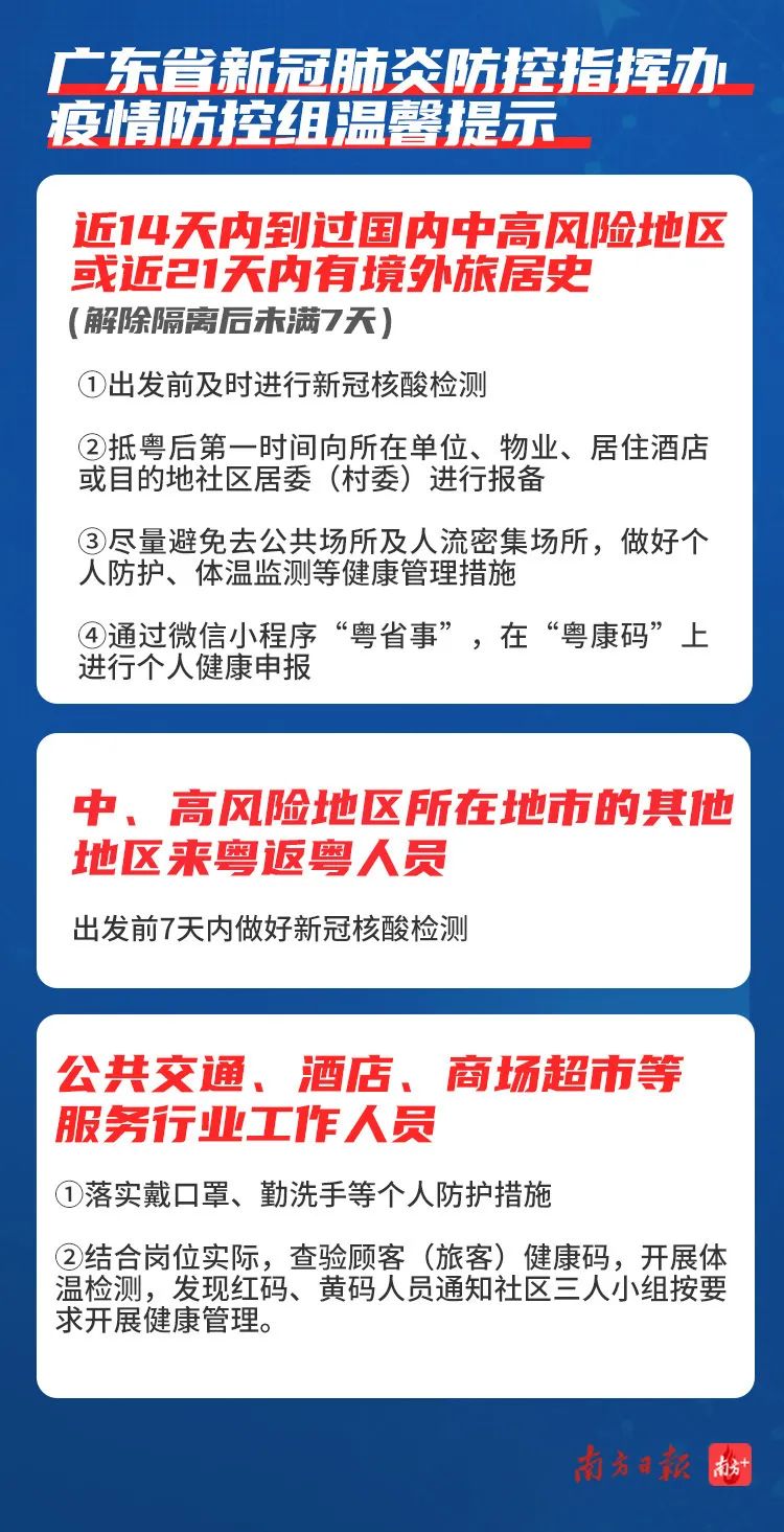 广东省精准施策应对疫情，守护健康家园新政策通知