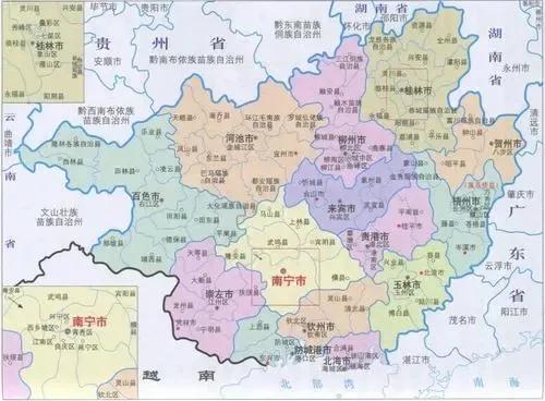 广西壮族自治区行政区划探秘，究竟有多少个区？